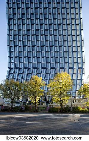 Stock Image - "Tanzende Tuerme"""", """"Dancing Towers"""" at the Reeperbahn, Hamburg, Hamburg, Germany, Europe". Fotosearch
