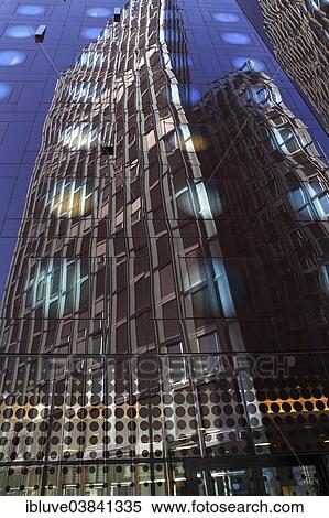 "Tanzende Turme office building reflected in the facade of the Arcotel Onyx Hotel, Reeperbahn, St. Pauli, Hamburg, Hamburg, Germany, Europe" View Large Photo Image Stock Photography - "Tanzende Turme office building reflected in the facade of the Arcotel Onyx Hotel, Reeperbahn, St. Pauli, Hamburg, Hamburg, Germany, Europe". Fotosearch
