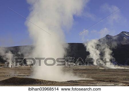 "Tatio Geysers, San Pedro de Atacama, Antofagasta Region, Chile, South America" View Large Photo Image Picture - "Tatio Geysers, San Pedro de Atacama, Antofagasta Region, Chile, South America". Fotosearch