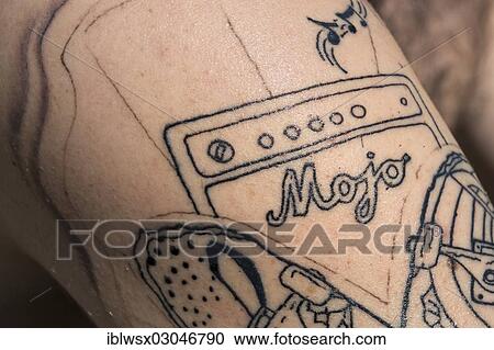 "Tattoo, still without colourings on a young man's upper arm, Freiburg im Breisgau, Baden-Wurttemberg, Germany, Europe" View Large Photo Image Stock Image - "Tattoo, still without colourings on a young man's upper arm, Freiburg im Breisgau, Baden-Wurttemberg, Germany, Europe". Fotosearch