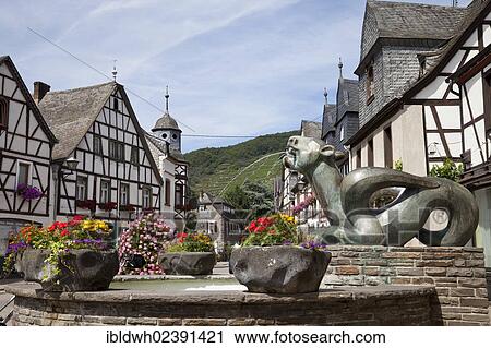 "Tatzelwurf Weinbrunnen fountain, Kobern district of Kobern-Gondorf, Moselle region, Rhineland-Palatinate, Germany, Europe, PublicGround, Europe" View Large Photo Image Stock Image - "Tatzelwurf Weinbrunnen fountain, Kobern district of Kobern-Gondorf, Moselle region, Rhineland-Palatinate, Germany, Europe, PublicGround, Europe". Fotosearch