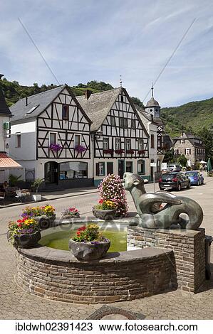 "Tatzelwurf Weinbrunnen fountain, Kobern district of Kobern-Gondorf, Moselle region, Rhineland-Palatinate, Germany, Europe, PublicGround, Europe" View Large Photo Image Stock Image - "Tatzelwurf Weinbrunnen fountain, Kobern district of Kobern-Gondorf, Moselle region, Rhineland-Palatinate, Germany, Europe, PublicGround, Europe". Fotosearch