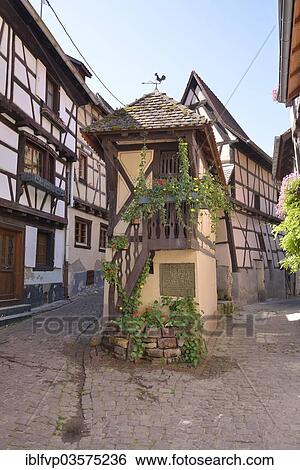"Taubenhaus building in Eguisheim, named favorite village of the French in 2013, Le Village Prefere, Eguisheim, Departement Haut-Rhin, Alsace, France, Europe" View Large Photo Image Stock Photograph - "Taubenhaus building in Eguisheim, named favorite village of the French in 2013, Le Village Prefere, Eguisheim, Departement Haut-Rhin, Alsace, France, Europe". Fotosearch
