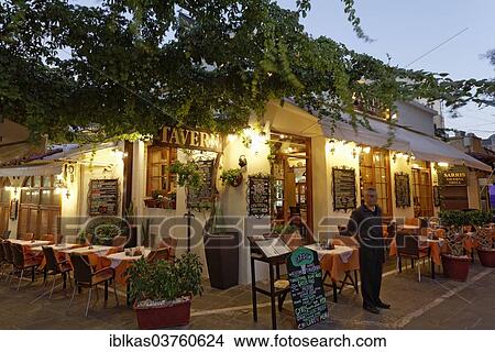 "Tavern in the evening, old town, Rhodes, Rhodes, Dodecanese, Greece, Europe" View Large Photo Image Picture - "Tavern in the evening, old town, Rhodes, Rhodes, Dodecanese, Greece, Europe". Fotosearch