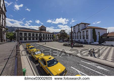 "Taxis waiting at the town hall or Camara Municipal of Funchal, Praco do Municipio, Santa Luzia, Funchal, Madeira, Portugal, Europe" View Large Photo Image Stock Photography - "Taxis waiting at the town hall or Camara Municipal of Funchal, Praco do Municipio, Santa Luzia, Funchal, Madeira, Portugal, Europe". Fotosearch