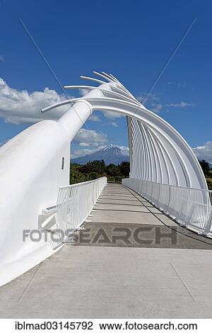 "Te Rewa Rewa Bridge, Mount Taranaki at back, New Plymouth, Taranaki Region, New Zealand, Oceania" View Large Photo Image Stock Image - "Te Rewa Rewa Bridge, Mount Taranaki at back, New Plymouth, Taranaki Region, New Zealand, Oceania". Fotosearch