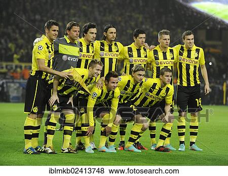 Stock Photo - Team picture, Borussia Dortmund, Champions League match, Borussia Dortmund - Real Madrid, 24. 10. 2012, Dortmund, North Rhine-Westphalia, Germany, Europe. Fotosearch