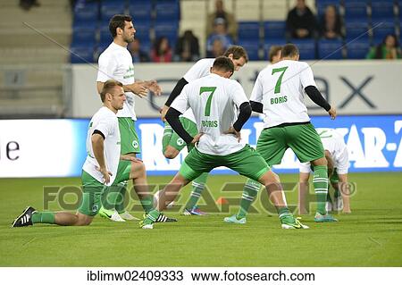 "Team SpVgg Greuther Furth during warm-up wearing shirts of Boris VUKCEVIC, TSG 1899 Hoffenheim, because of his accident, Wirsol Rhein-Neckar-Arena in Sinsheim-Hoffenheim, Baden-Wuerttemberg, Germany, Europe" View Large Photo Image Stock Image - "Team SpVgg Greuther Furth during warm-up wearing shirts of Boris VUKCEVIC, TSG 1899 Hoffenheim, because of his accident, Wirsol Rhein-Neckar-Arena in Sinsheim-Hoffenheim, Baden-Wuerttemberg, Germany, Europe". Fotosearch
