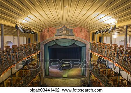 Stock Image - "Teatro Municipal de Ouro Preto theatre, Ouro Preto, Minas Gerais, Brazil, South America". Fotosearch