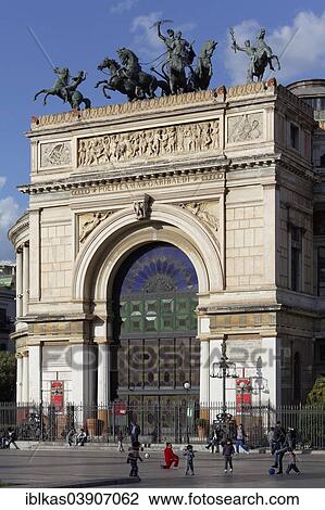 "Teatro Politeama Garibaldi, theatre, Piazza Ruggero Settimo, Palermo, Sicily, Italy, Europe" View Large Photo Image Stock Image - "Teatro Politeama Garibaldi, theatre, Piazza Ruggero Settimo, Palermo, Sicily, Italy, Europe". Fotosearch