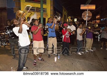 "Teenagers with wind instrumets busking, New Orleans, Louisiana, United States, North America" View Large Photo Image Stock Photograph - "Teenagers with wind instrumets busking, New Orleans, Louisiana, United States, North America". Fotosearch