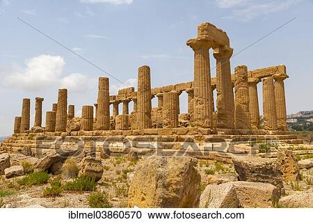 "Tempio di Giunone, or Temple of Hera Lakinia, Temple of Juno, Temple D, Akragas, Valle dei Templi, Valley of the Temples, or Vaddi di li Tempri, Agrigento, Sicily, Italy, Europe" View Large Photo Image Stock Image - "Tempio di Giunone, or Temple of Hera Lakinia, Temple of Juno, Temple D, Akragas, Valle dei Templi, Valley of the Temples, or Vaddi di li Tempri, Agrigento, Sicily, Italy, Europe". Fotosearch