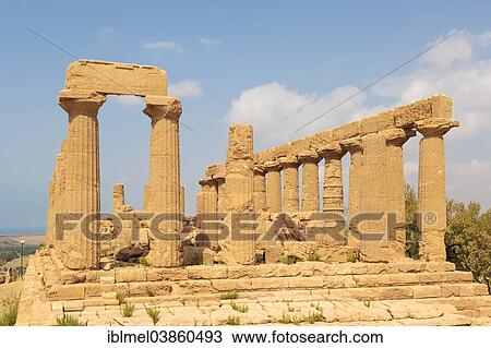 "Tempio di Giunone, Temple of Hera Lakinia, Temple of Juno, Temple D, Akragas, Valle dei Templi, Valley of the Temples, or Vaddi di li Tempri, Agrigento, Sicily, Italy, Europe" View Large Photo Image Stock Image - "Tempio di Giunone, Temple of Hera Lakinia, Temple of Juno, Temple D, Akragas, Valle dei Templi, Valley of the Temples, or Vaddi di li Tempri, Agrigento, Sicily, Italy, Europe". Fotosearch