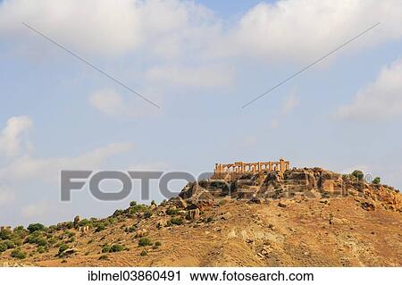 "Tempio di Giunone, The Temple of Hera Lakinia, the Temple of Juno, Temple D, Akragas, Valle dei Templi, Valley of the Temples, Vaddi di li Tempri, Agrigento, Sicily, Southern Italy, Italy, Europe" View Large Photo Image Stock Image - "Tempio di Giunone, The Temple of Hera Lakinia, the Temple of Juno, Temple D, Akragas, Valle dei Templi, Valley of the Temples, Vaddi di li Tempri, Agrigento, Sicily, Southern Italy, Italy, Europe". Fotosearch