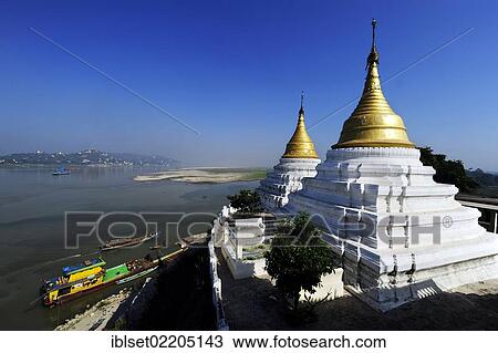 "Temple complex, Ayeyarwady River and the hills of Sagaing at the back, Burma, Myanmar, Southeast Asia, Asia" View Large Photo Image Stock Image - "Temple complex, Ayeyarwady River and the hills of Sagaing at the back, Burma, Myanmar, Southeast Asia, Asia". Fotosearch