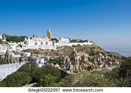 "Temple complex on the holy mountain of Shatrunjaya, important pilgrimage site for followers of Jainism, one of the four most sacred mountains of Jainism, Palitana, Gujarat, India, Asia" View Large Photo Image Stock Photo - "Temple complex on the holy mountain of Shatrunjaya, important pilgrimage site for followers of Jainism, one of the four most sacred mountains of Jainism, Palitana, Gujarat, India, Asia". Fotosearch