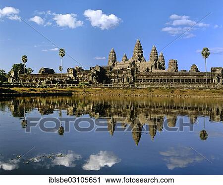 "Temple of Angkor Wat reflected in a pond, Angkor Wat, Siem Reap Province, Cambodia, Asia" View Large Photo Image Stock Image - "Temple of Angkor Wat reflected in a pond, Angkor Wat, Siem Reap Province, Cambodia, Asia". Fotosearch