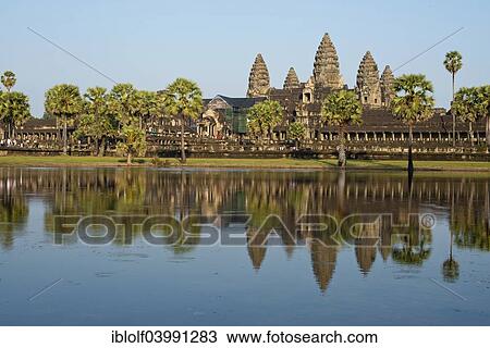 Stock Image - "Temple of Angkor Wat, Siem Reap, Cambodia, Asia". Fotosearch