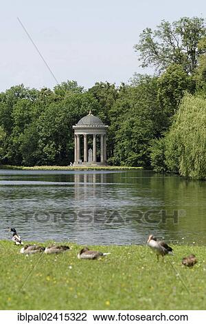 Temple of Apollo, park of Nymphenburg Palace, Munich, Bavaria, Germany, Europe View Large Photo Image Stock Image - Temple of Apollo, park of Nymphenburg Palace, Munich, Bavaria, Germany, Europe. Fotosearch