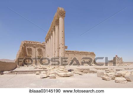 "Temple of Bel in the ancient city of Palmyra, Palmyra District, Homs Governorate, Syria, Asia" View Large Photo Image Stock Image - "Temple of Bel in the ancient city of Palmyra, Palmyra District, Homs Governorate, Syria, Asia". Fotosearch