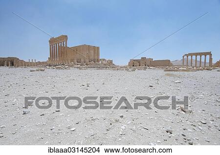 "Temple of Bel, ruins, Palmyra, Tadmur, Palmyra District, Homs Governorate, Syria, Asia" View Large Photo Image Picture - "Temple of Bel, ruins, Palmyra, Tadmur, Palmyra District, Homs Governorate, Syria, Asia". Fotosearch