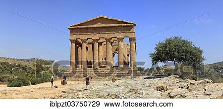 "Temple of Concordia, Agrigento, Province of Agrigento, Sicily, Italy, Europe" View Large Photo Image Stock Photo - "Temple of Concordia, Agrigento, Province of Agrigento, Sicily, Italy, Europe". Fotosearch