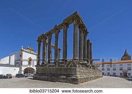 "Temple of Diana, Evora, Evora District, Portugal, Europe" View Large Photo Image Picture - "Temple of Diana, Evora, Evora District, Portugal, Europe". Fotosearch