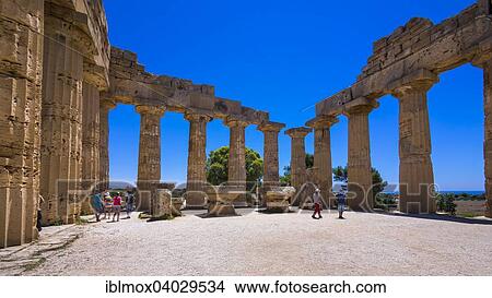 Picture - "Temple of Hera, Temple E, Juno, Selinunte, Marinella, Sicily, Italy, Europe". Fotosearch
