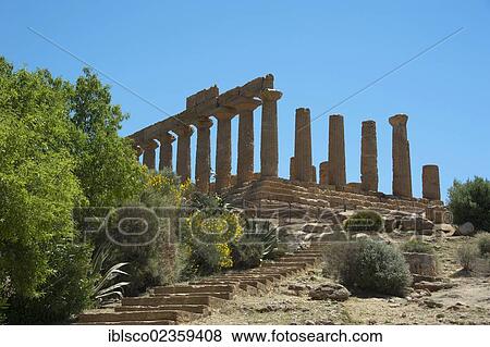 "Temple of Hera, Valley of the Temples, Agrigento, Sicily, Italy, Europe" View Large Photo Image Stock Photo - "Temple of Hera, Valley of the Temples, Agrigento, Sicily, Italy, Europe". Fotosearch