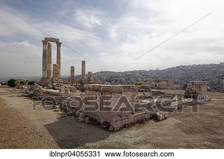 "Temple of Hercules, Jabal el Qala, Amman Citadel, ruins, columns, Amman, Jordan, Asia" View Large Photo Image Stock Image - "Temple of Hercules, Jabal el Qala, Amman Citadel, ruins, columns, Amman, Jordan, Asia". Fotosearch