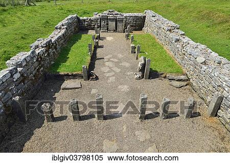 "Temple of Mithras from the 3rd century, Hadrian's Wall, Carrawburgh, Northumberland, England, United Kingdom, Europe" View Large Photo Image Stock Photography - "Temple of Mithras from the 3rd century, Hadrian's Wall, Carrawburgh, Northumberland, England, United Kingdom, Europe". Fotosearch