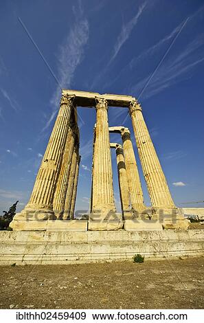 "Temple of Olympian Zeus, Olympieion, Athens, Greece, Europe" View Large Photo Image Stock Photo - "Temple of Olympian Zeus, Olympieion, Athens, Greece, Europe". Fotosearch