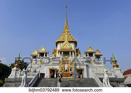 "Temple of the Golden Buddha or Wat Traimit, Bangkok, Thailand, Asia" View Large Photo Image Stock Photo - "Temple of the Golden Buddha or Wat Traimit, Bangkok, Thailand, Asia". Fotosearch