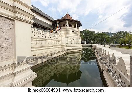 "Temple of the Sacred Tooth Relic, Sri Dalada Maligawa, octagonal tower, Buddhist sanctuary, Kandy Lake, Kandy, Central Province, Sri Lanka, Asia" View Large Photo Image Stock Image - "Temple of the Sacred Tooth Relic, Sri Dalada Maligawa, octagonal tower, Buddhist sanctuary, Kandy Lake, Kandy, Central Province, Sri Lanka, Asia". Fotosearch