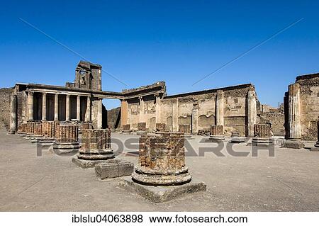 "Temple ruins of Pompeii, Naples, Campania, Italy, Europe" View Large Photo Image Stock Photo - "Temple ruins of Pompeii, Naples, Campania, Italy, Europe". Fotosearch