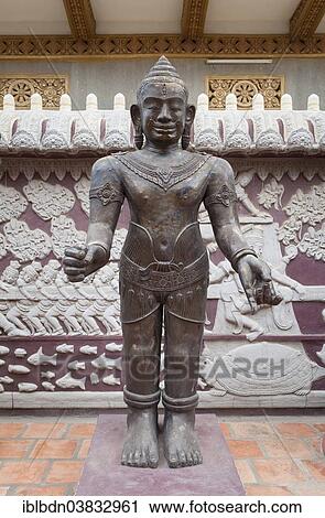 "Temple sculpture at Wat Ounalom, Sisowath Quay, Phnom Penh, Cambodia, Asia" View Large Photo Image Stock Image - "Temple sculpture at Wat Ounalom, Sisowath Quay, Phnom Penh, Cambodia, Asia". Fotosearch