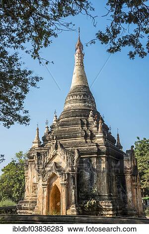 "Temple, stupa or pagoda in the temple complex of the Plateau of Bagan, Mandalay Division, Myanmar or Burma" View Large Photo Image Stock Image - "Temple, stupa or pagoda in the temple complex of the Plateau of Bagan, Mandalay Division, Myanmar or Burma". Fotosearch
