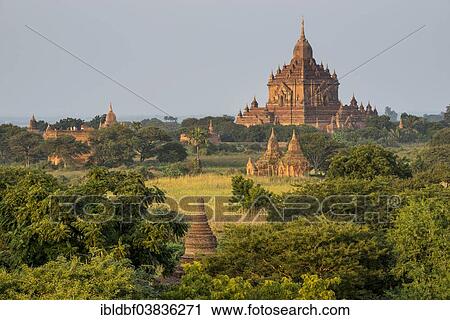 "Temples, stupas and pagodas in the temple complex of the Plateau of Bagan, Mandalay Division, Myanmar or Burma" View Large Photo Image Stock Image - "Temples, stupas and pagodas in the temple complex of the Plateau of Bagan, Mandalay Division, Myanmar or Burma". Fotosearch