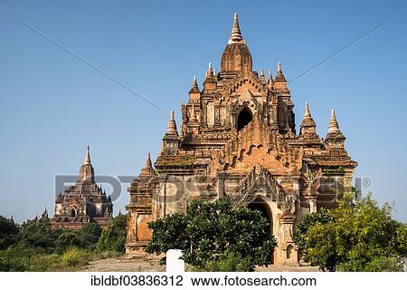 "Temples, stupas and pagodas in the temple complex of the Plateau of Bagan, Mandalay Division, Myanmar or Burma" View Large Photo Image Stock Image - "Temples, stupas and pagodas in the temple complex of the Plateau of Bagan, Mandalay Division, Myanmar or Burma". Fotosearch