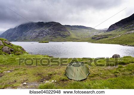 "Tent next to Loch Coruisk with Cuillin Hills behind, Isle of Skye, Scotland, United Kingdom, Europe" View Large Photo Image Stock Photo - "Tent next to Loch Coruisk with Cuillin Hills behind, Isle of Skye, Scotland, United Kingdom, Europe". Fotosearch
