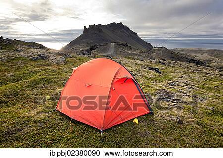 "Tent with Snaefellsjoekull volcano, Snaefellsness peninsula, Iceland, Europe" View Large Photo Image Stock Image - "Tent with Snaefellsjoekull volcano, Snaefellsness peninsula, Iceland, Europe". Fotosearch