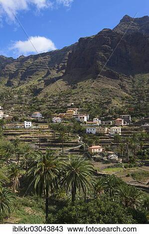 "Terrace cultivation and a small settlement, Valle Gran Rey, La Gomera, Canary Islands, Spain, Europe" View Large Photo Image Stock Image - "Terrace cultivation and a small settlement, Valle Gran Rey, La Gomera, Canary Islands, Spain, Europe". Fotosearch