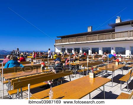 "Terrace of a restaurant on Mt Kitzbuheler Horn, Kitzbuhel Alps, Tyrol, Austria, Europe" View Large Photo Image Stock Photo - "Terrace of a restaurant on Mt Kitzbuheler Horn, Kitzbuhel Alps, Tyrol, Austria, Europe". Fotosearch
