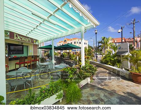 "Terrace of a restaurant, Windward Islands, Lesser Antilles, Rodney Bay, Saint Lucia, North America" View Large Photo Image Stock Photography - "Terrace of a restaurant, Windward Islands, Lesser Antilles, Rodney Bay, Saint Lucia, North America". Fotosearch