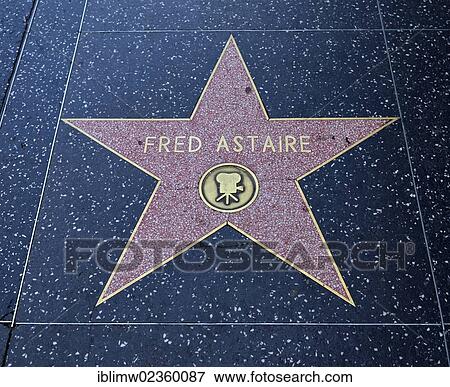 "Terrazzo star for artist Fred Astaire, film category, Walk of Fame, Hollywood Boulevard, Hollywood, Los Angeles, California, United States of America, USA, PublicGround" View Large Photo Image Stock Photo - "Terrazzo star for artist Fred Astaire, film category, Walk of Fame, Hollywood Boulevard, Hollywood, Los Angeles, California, United States of America, USA, PublicGround". Fotosearch