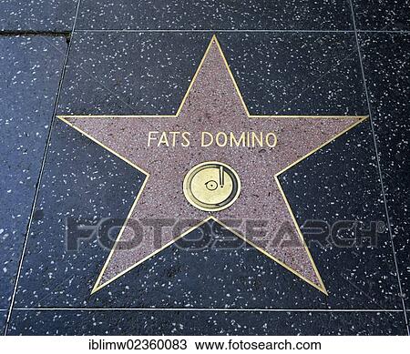 "Terrazzo star for the musician Fats Domino, music category, Walk of Fame, Hollywood Boulevard, Hollywood, Los Angeles, California, United States of America, USA, PublicGround" View Large Photo Image Stock Image - "Terrazzo star for the musician Fats Domino, music category, Walk of Fame, Hollywood Boulevard, Hollywood, Los Angeles, California, United States of America, USA, PublicGround". Fotosearch