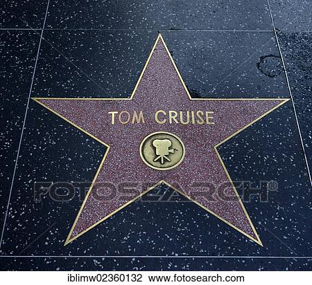 "Terrazzo star for Tom Cruise, film category, Walk of Fame, Hollywood Boulevard, Hollywood, Los Angeles, California, United States of America, USA, PublicGround" View Large Photo Image Stock Image - "Terrazzo star for Tom Cruise, film category, Walk of Fame, Hollywood Boulevard, Hollywood, Los Angeles, California, United States of America, USA, PublicGround". Fotosearch