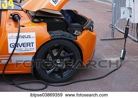 "Tesla sports car, electric car, being recharged at a charging station, Rallye Monte-Carlo des Energies Nouvelles in 2014, Principality of Monaco" View Large Photo Image Stock Photo - "Tesla sports car, electric car, being recharged at a charging station, Rallye Monte-Carlo des Energies Nouvelles in 2014, Principality of Monaco". Fotosearch