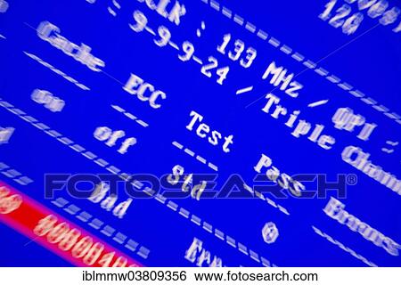 "Test, error message on a blue screen" View Large Photo Image Stock Photograph - "Test, error message on a blue screen". Fotosearch