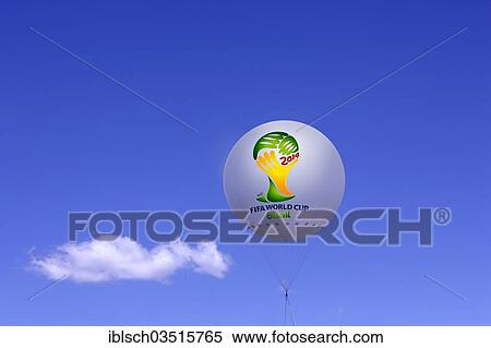 "Tethered balloon with the FIFA logo of the Football World Cup 2014 in Brazil, Bavaria, Germany, Europe" View Large Photo Image Stock Photography - "Tethered balloon with the FIFA logo of the Football World Cup 2014 in Brazil, Bavaria, Germany, Europe". Fotosearch